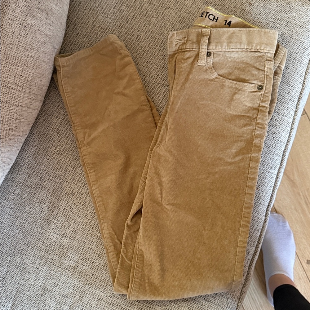 Crewcuts Beige Corduroy Stretch Pants - Picture 2 of 5